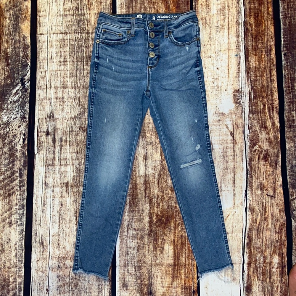 Gap Girls Size 8 Sky High Skinny Jeans NWOT